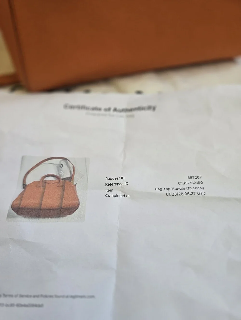Givenchy Orange  Antigona Shoulder Bag  Goatskin Leather.